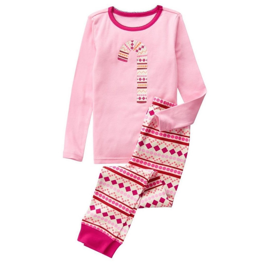 Crazy 8 by Gymboree Sz. 6 Candy Cane Pajamas
